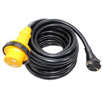 China Consumer Electronics 30 Amp ETL NEMA TT-30P to L5-30R Twist Lock RV Power Extension Cord for sale