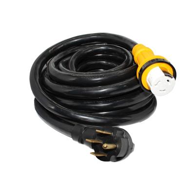 China Heavy Duty Industrial Equipment ETL 50 Amp RV Power Cord NEMA 14-50P To SS2-50R Extension Cord for sale