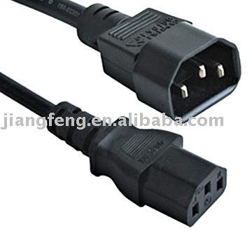 China Consumer Electronics C13 to PC Power Advance IEC C14 Extension Cable Monitor for sale