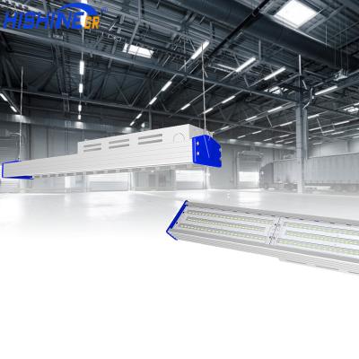 China Warehouse Hishine High Quality Highbay Group Industrial Lighting Led Zigbee Control 100w Led Linear High Bay Light for sale