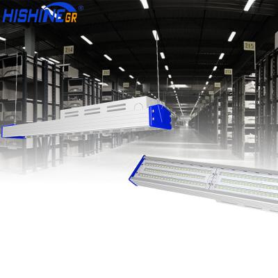 China Hishine Cluster Center Luxury Exhibition Hall High Bright 175Lm/W Linear Housing Led Highbay Light With CE Rohs Dlc Listed for sale