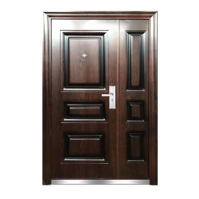 China Mon&son Modern Steel Door Apartment Base Track Design Stainless Steel Double Door for sale