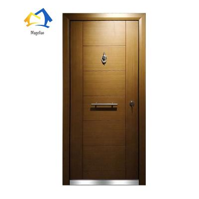 China Anti-theft Armored Steel Wooden Door Steel-Wood Door Armored Steel Door for sale