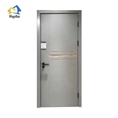 China 2022 Magellan New Design Anti-theft Factory Hot Sale Customized Style PVC Film Coated Interior MDF Core Door For Projects for sale