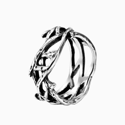 China Mens Womens Chandelier Fashion Look Stainless Steel Lucky Rings Romantic for sale