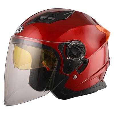 China China Safe And Comfortable Open Face Motorcycle Helmet With Inner Glass for sale