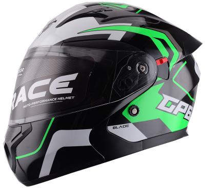 China ABS Motorcycle Scratch Resistance Motorcycle Helmets Comfortable Dual Lens Custom Motorcycle Colorful Helmet OEM/ODM for sale