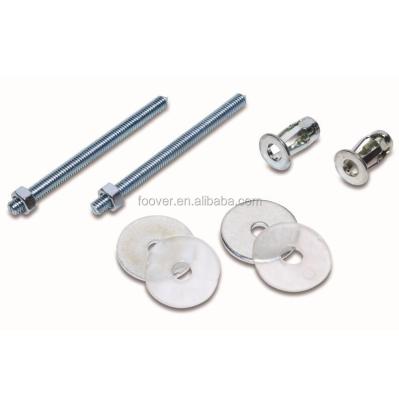 China Modern Sanitary Ware End Bolt Fixing Kit M6* 80mm Wall Mounted Basin Installation Double Screw Set With Metal Bolt Anchor for sale