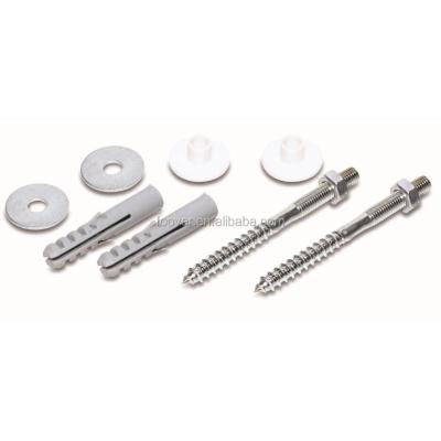 China Wall Mounted Dual Traditional Sanitary Ware End Bolt Fixing Kit M10* 123mm Basin Installation Screw Set for sale