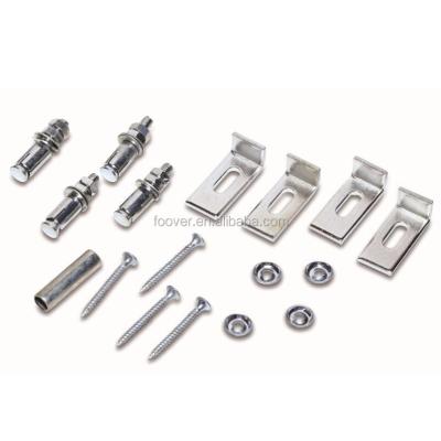 China Traditional Under Basin Installation Fixing Set Installation Counter Screw With Bracket Kit for sale