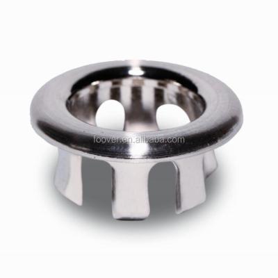 China Traditional Sanitary Ceramic Overflow Ring Hole Ring Overflow Basin Ring Cover Decorative Chrome Plating for sale