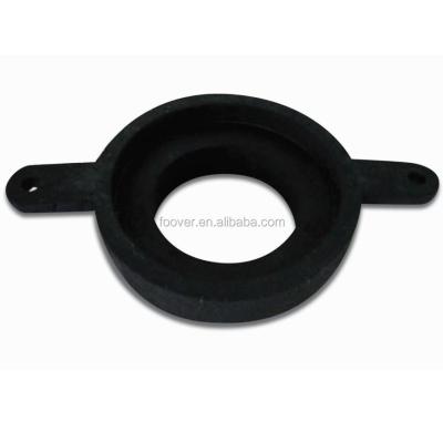 China Traditional 2 Inch Sponge Seal Black Rubber Gasket For Toilet Tank Rolls 2 Pieces Waxless Toilet Gasket With Bolt Hole for sale