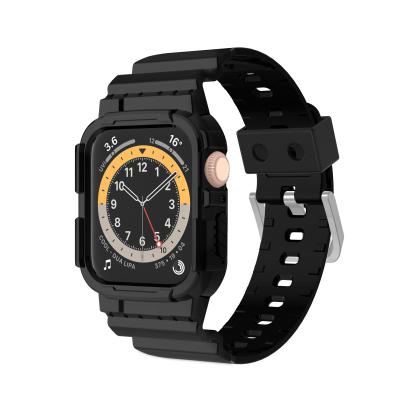 China Fashion Silicon Strap Case Watch Screen Protector For Apple Watch 38 40 42 44mm Band For iWatch Series 4/5/6 for sale