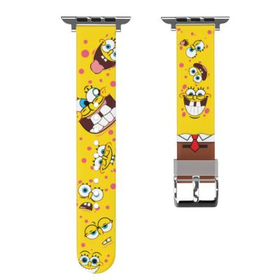 China AXY 2021 Sport Replacement Cartoon Design TPU Watch Strap Rubber Band For Apple Watch for sale