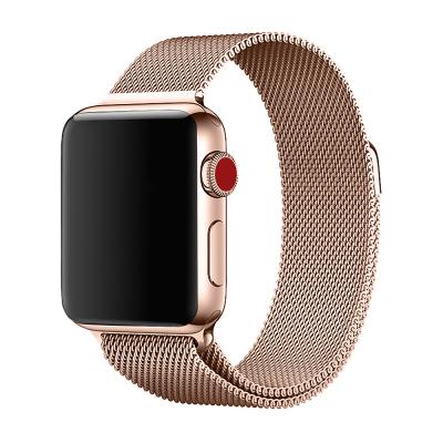 China Stainless Steel Stainless Steel Mesh Milanese Loop Watch Band Magnetic For Apple Watch Milanese Loop Band Metal Strap For iWatch 40mm 44mm for sale