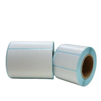 China 40x30mm Cheap Custom Label Sticker 500/800/1000 Sheets Paper Roll Self Adhesive Thermal Sticker Heat Sensitive for sale