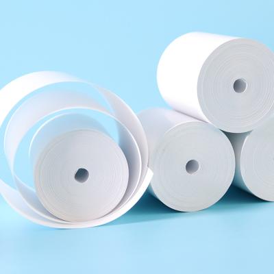 China Coreless POS machine ATM machine cash register paper 57x30mm heat sensitive paper roll for ATM or POS receipt for sale