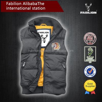 China Anti-pilling men's fashion cheap price goose down online clothing store for outdoor vest jacket for sale