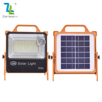 China High Emergency Output Power ABS Waterproof Ip65 Outdoor Portable Rechargeable Emergency Solar Led Flood Light 150w 200w Smd for sale