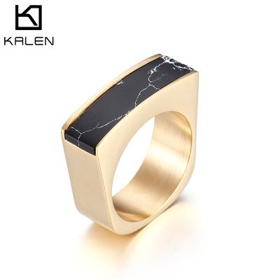 China FASHIONABLE Hot Selling Artificial Pine Hollow Plating Genuine 18K Gold Rings Jewelry Women for sale