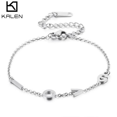 China TRENDY Stainless Steel Adjustable Bracelet With Gold And Silver Plated Backing Sample for sale