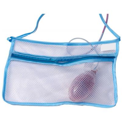 China Surgery Mesh Drain Holder Bathroom Post for Shower or Bath Mastectomy Drain Mesh Pouches Shower Bag for sale