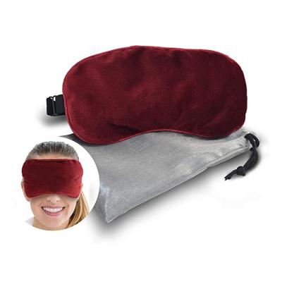 China Gel Beads Soft Comfortable Material Eye Compress Adjustable Microwave Activated Eye Mask With Gel Beads for sale