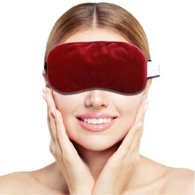 China Pearl Eye Compress Cold And Hot Adjustable Elastic Band Weighted Eye Mask For Puffy And Pink Eyes for sale