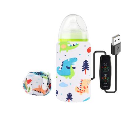 China New PP Winter USB Timing Temperature Adjustment Cotton Baby Bottle Warmer With Bottom Pad for sale