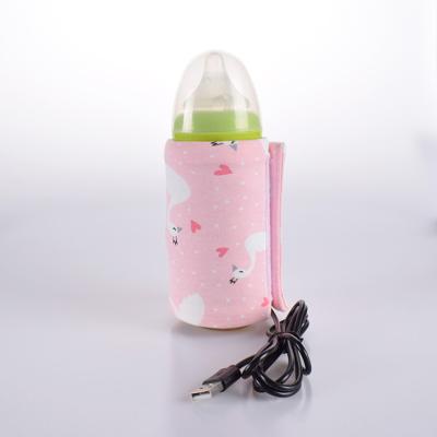 China Portable Single Cover USB Cotton Travel Style Swan Thermostat Cotton Baby Food Maker White Baby Bottle and Bottle Warmer for sale