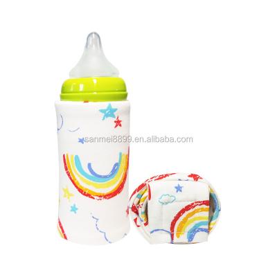 China Cotton USB Baby Bottle Heater Water Milk Thermostat Bottle Cotton Warmer With Pad Bottom for sale