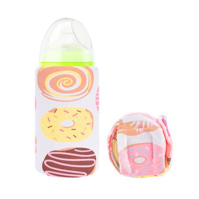 China Portable Animal Cotton Bottom Pad Pattern USB Baby Milk Bottle Cotton Warmer With Bottom Pad for sale