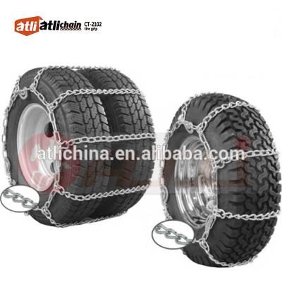 China ATLI Quality Chain Commercial Truck Carbon Tire Cable Tire Chain 32' S Wide Base Double S Twist Link Mount Truck Chain for sale