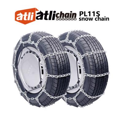 China ATLI Passenger Car Ladder Steel Type Zinc Plated Anti-Skid Tire Snow Chain With PP Case for sale