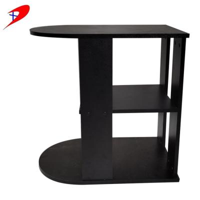 China Black Storage Nightstand End Bedside Table Bathroom Small Table Side Shelf for Small Spaces Living Room Office Dorms for sale