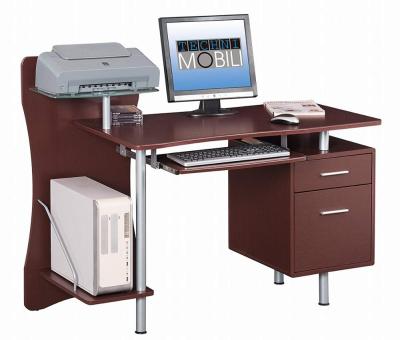 China Modern Wood PC Office Comeputer Desk With Drawer Printer Table Office Tbale Workstation Home Office Furniture for sale