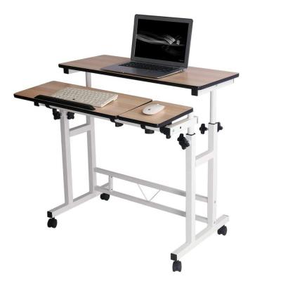 China Portable Folding PC Desk Modern Style Laptop Tables rooling Adjustable Stand Up Desk For Home Furniture for sale