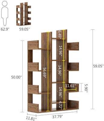 China (Adjustable Bookcase Vintage Tree Shelf Display Rack Shelf Other)12-Shelf for CDs for sale