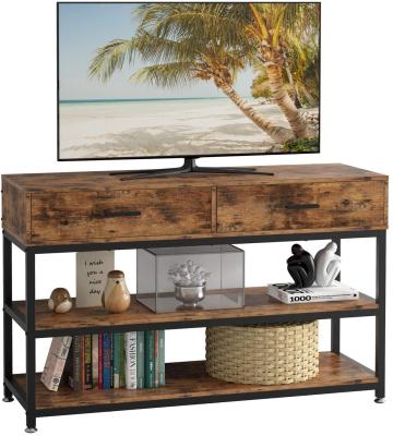 China Modern TV Stand Entertainment Center Console Table For Living Room Wood Storage Cabinet 55 Inch TV With Drawers for sale