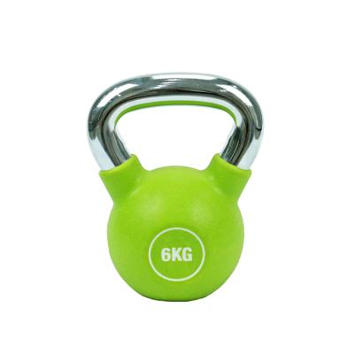 China 2021 Hot Commercial Use Factory Sale Neoprene Kettlebell Fitness Coated Cast Iron Kettlebell For Home Or Gym for sale