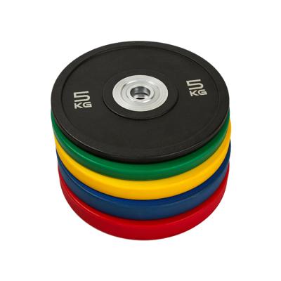 China Colored Weight Lfiting Weight Lifting Training Gym PU Weight Plates for sale