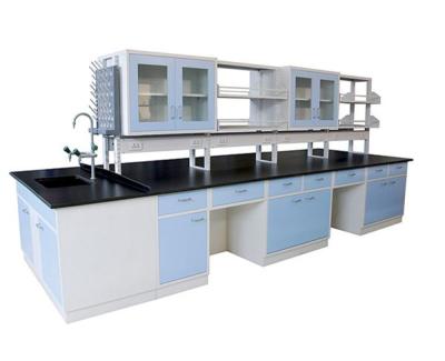 China Commercial Furniture Metal Worktop 12.7mm Material Phenolic Work Bench 750width For Lab en venta