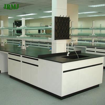 China Commercial Laboratory Furniture Chemical Resistant Furniture Workstation For Chemistry Lab Island Bench Wall Bench for sale