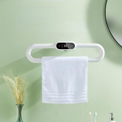 China High Quality Modern Touch Screen Bath Towel Holder Heater Household Bathroom Towel Holder for sale