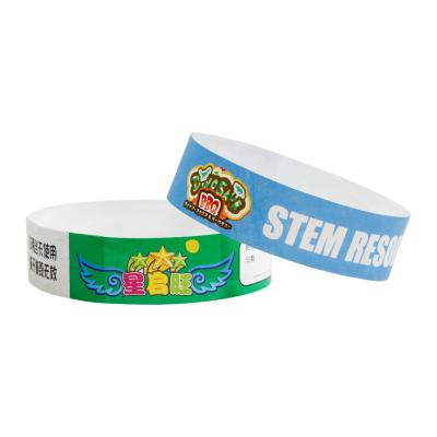 China Printable Tyvek Paper Solid Colors Tyvek Paper Wristband for sale