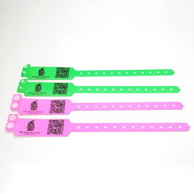 China Party Event Party Guest Use Popular PVC Regular Festival Wear Vinyl Wristband Neon Colorful Artificial Custom Fashion VIP Disposable Soft Material for sale