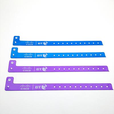 China China High Quality Transparent Fit For Event Project PVC Wristbands for sale