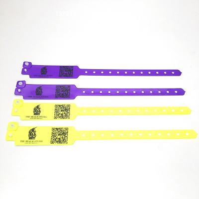 China China Host Event Party Election Program Festival Required Logo Custom Comfortable Plastic Wristbands for sale