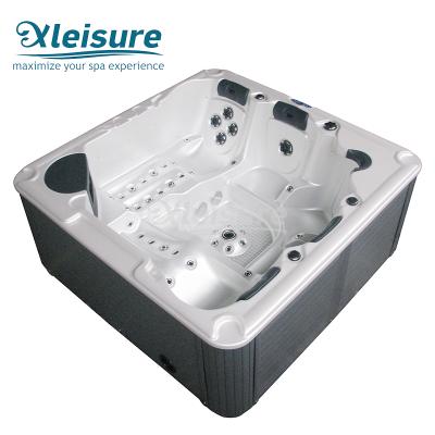 China Incoming inspection; Water test/video record; Large Dimensions Rectangle Size Swimming Pool Outdoor Hot Tub Mold / Whirlpool With Five Seats for sale