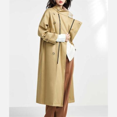 China 2022 Autumn New European And American Sustainable Fashion Loose Medium Length Spring Coat High End Anorak for sale